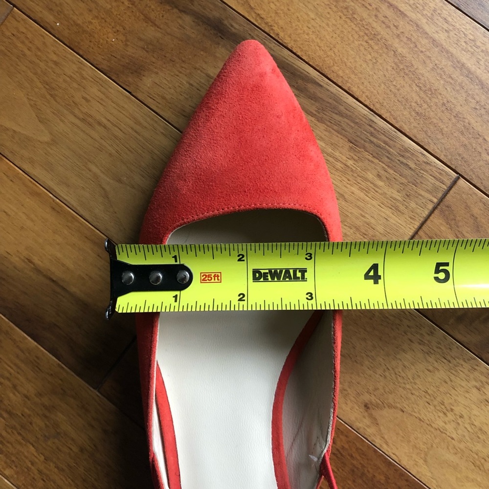 Everlane Red Pointed Slingback Flats - Picture 5 of 6